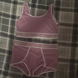 Women's Pink Intimate Set